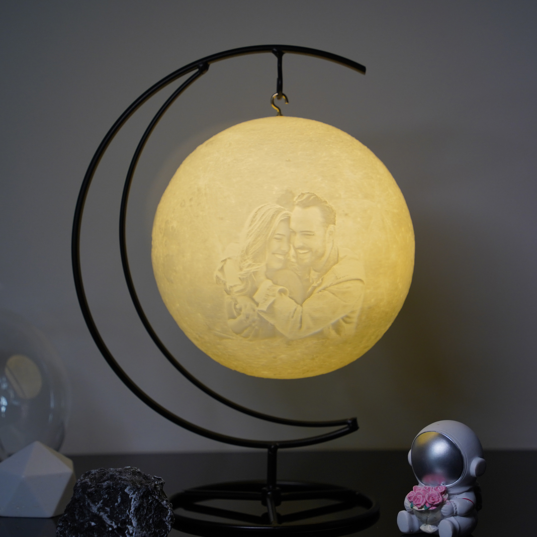 Custom Suspension Bracket Moon Lamp