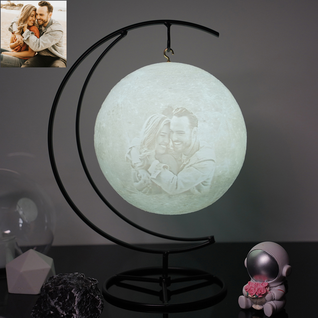 Custom Suspension Bracket Moon Lamp