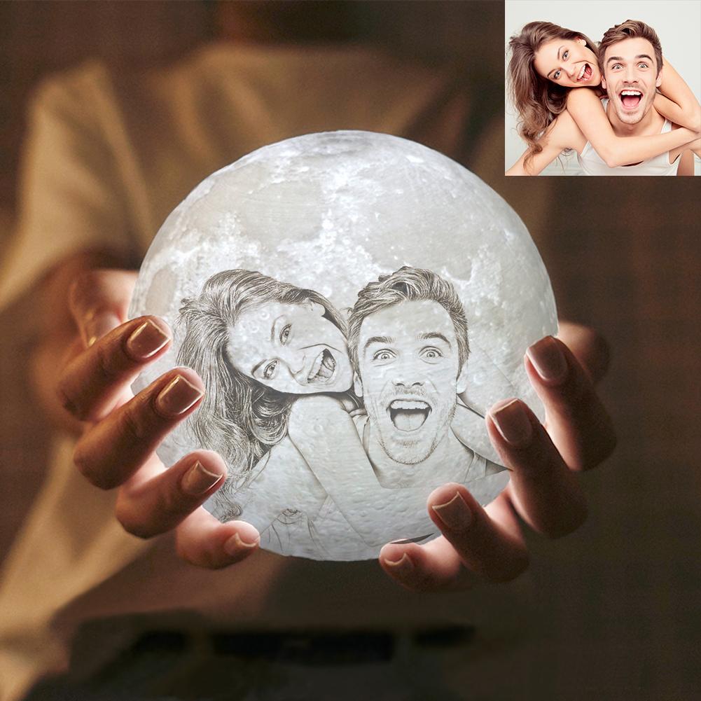 Personalized Photo 3D Moon Lamp